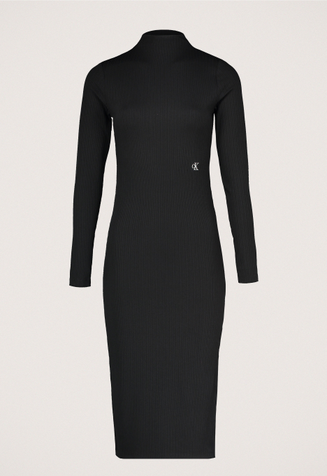 Shiny Rib Jurk