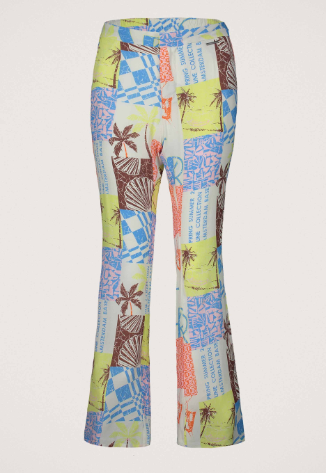 Melody Patchwork Straight Broek 