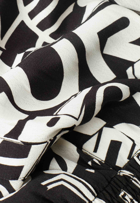 Kina Letter Ruffle Mini Jurk