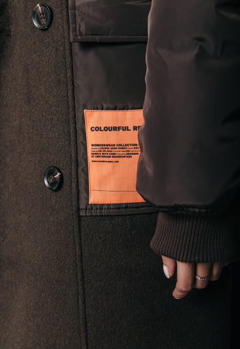 Ada Contrast Wool Jas