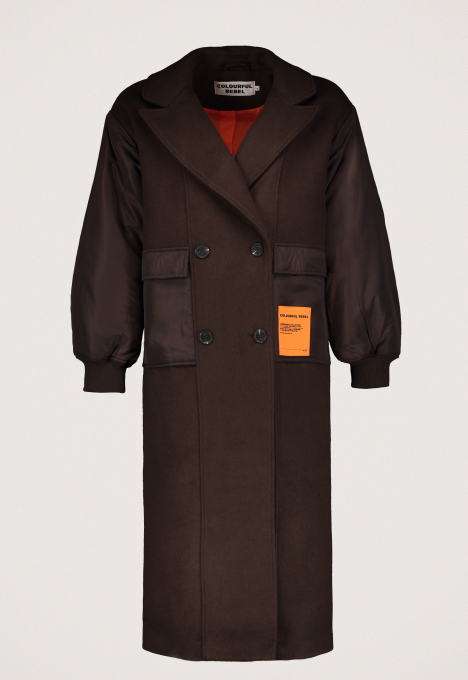Ada Contrast Wool Jas