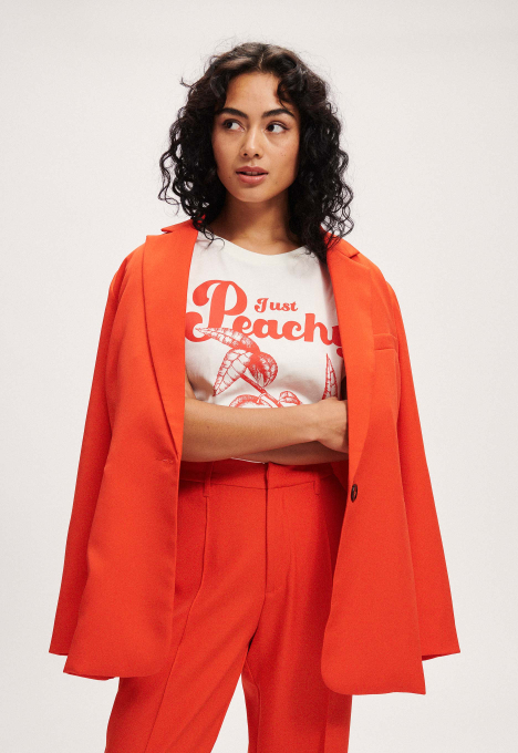 Just Peachy Boxy T-shirt 