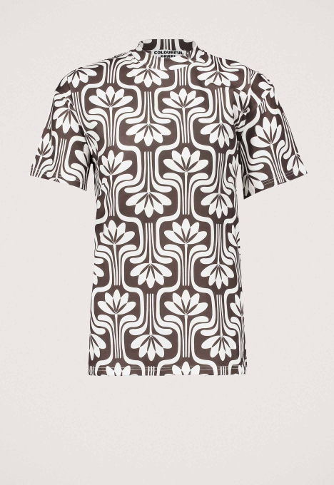 Retro Flower Peach T-shirt