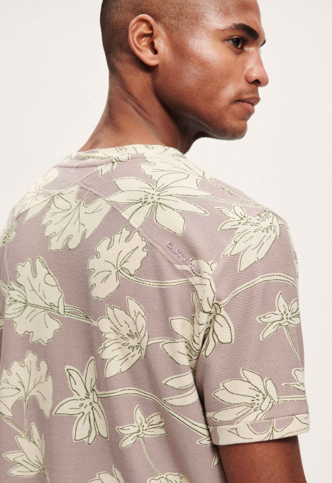 R-neck Co Twill T-shirt