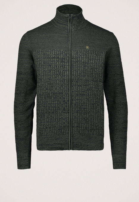 3D Biker Zip Gebreid Vest