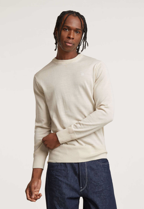 G Star RAW Premium Gebreide Trui White Open32