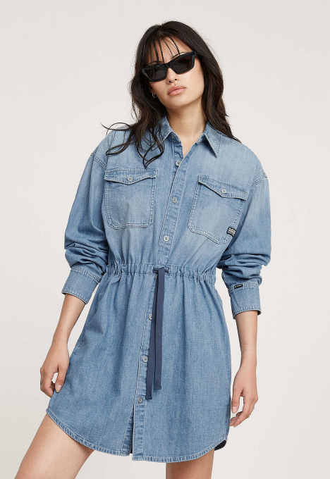 Relaxed Drawcord Jurk