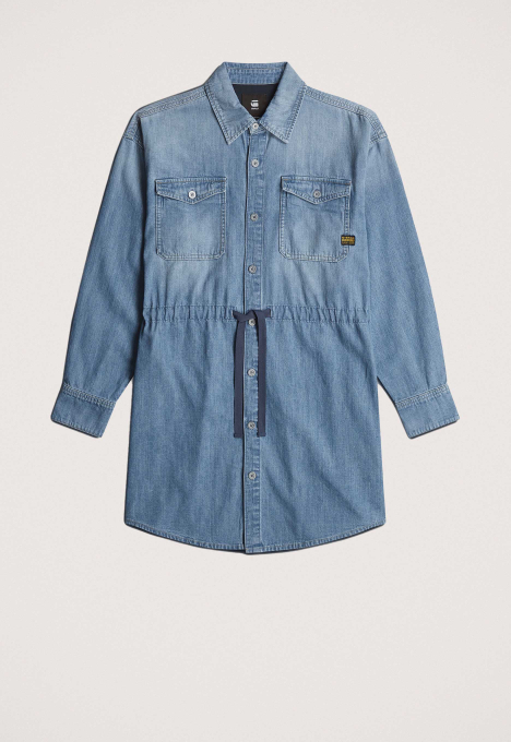 Relaxed Drawcord Jurk