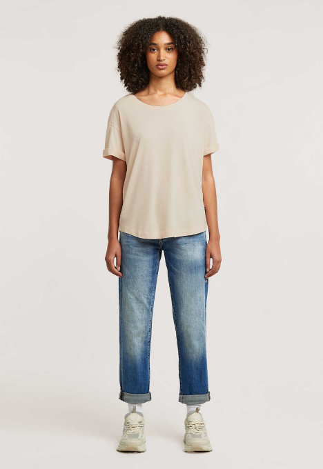 Rolled Up Sleeve Boyfriend T-shirt