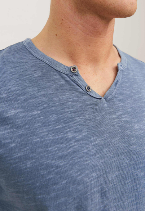 Split Neck T-shirt 