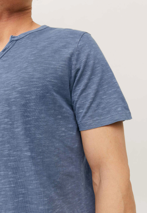 Split Neck T-shirt 