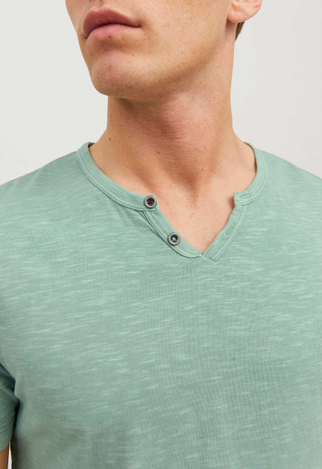 Split Neck T-shirt 