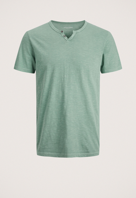 Split Neck T-shirt 