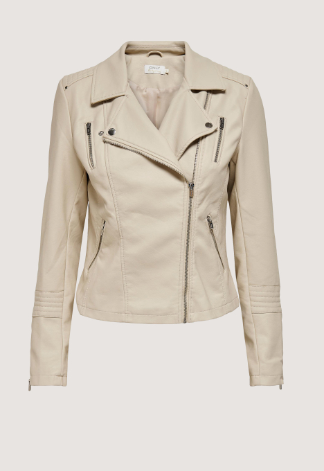 Gemma Faux Leather Biker Jacket