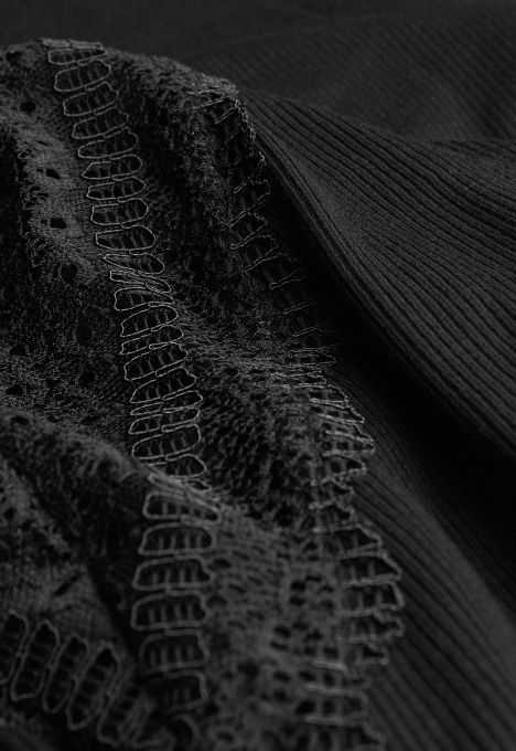 Tilde High Neck Lace Top 
