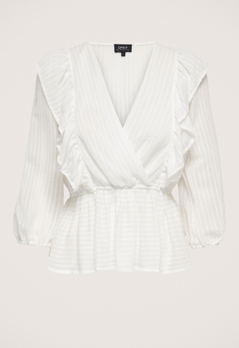 London 3/4 Ruffle Blouse