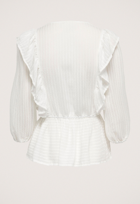 London 3/4 Ruffle Blouse