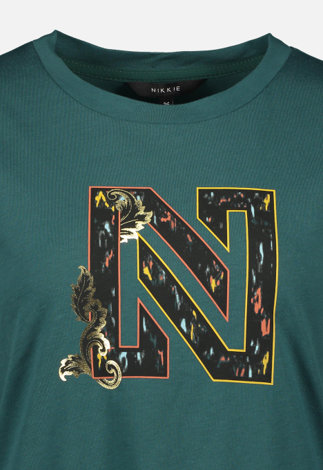 N6-417 Ikat N Logo T-shirt