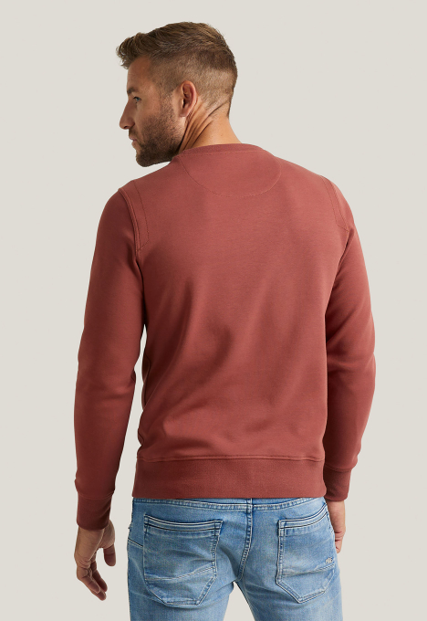 R-neck Soft Inerlock Sweater