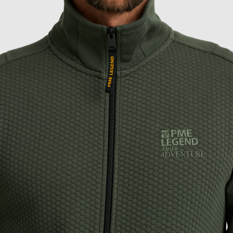 Zip Jacquard Interlock Sweatvest
