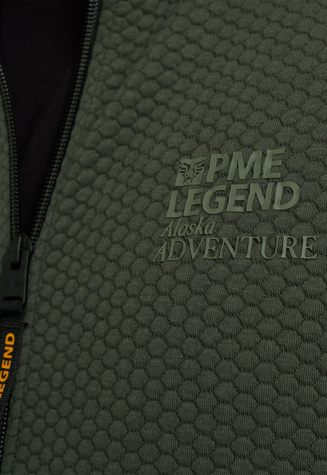 Zip Jacquard Interlock Sweatvest