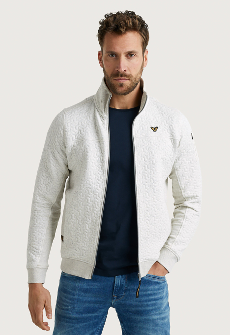 Zip Jacket Jacquard Interlock Vest