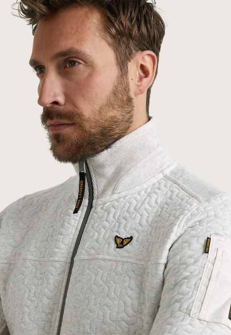 Zip Jacket Jacquard Interlock Vest