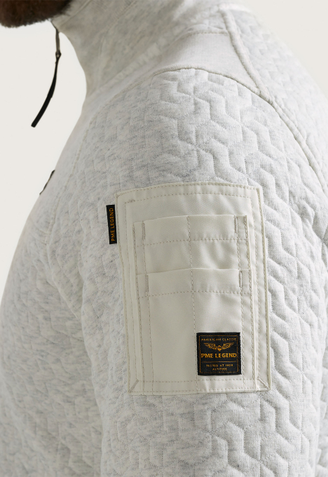 Zip Jacket Jacquard Interlock Vest