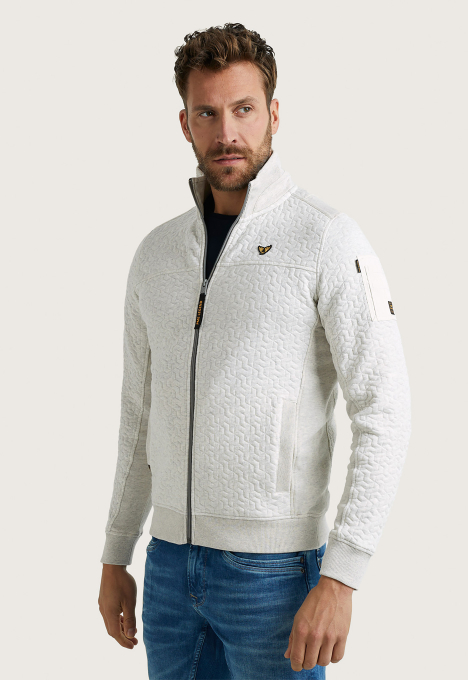 Zip Jacket Jacquard Interlock Vest