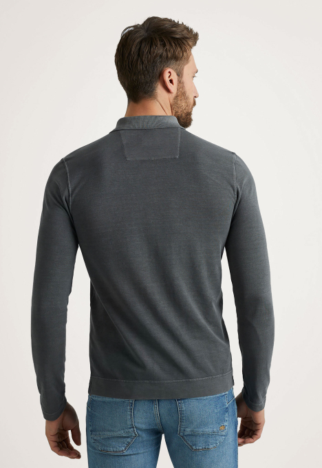Long Sleeve Pique Garment T-shirt