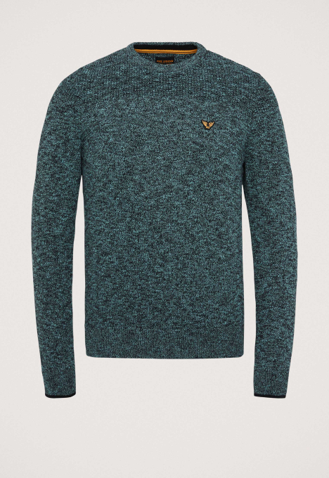 R-neck Cotton Mouline Trui