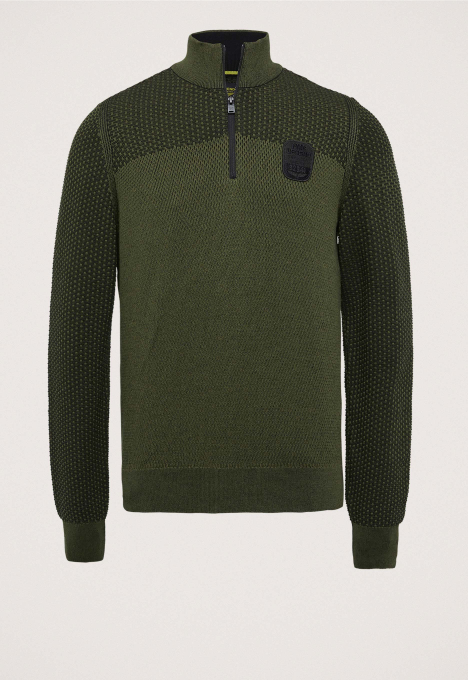 Half Zip Collar Plated Trui