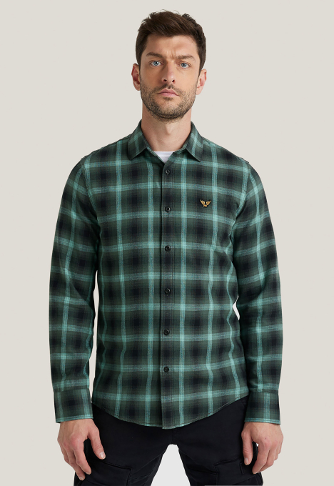 Yarn Dyed Twill Check Overhemd