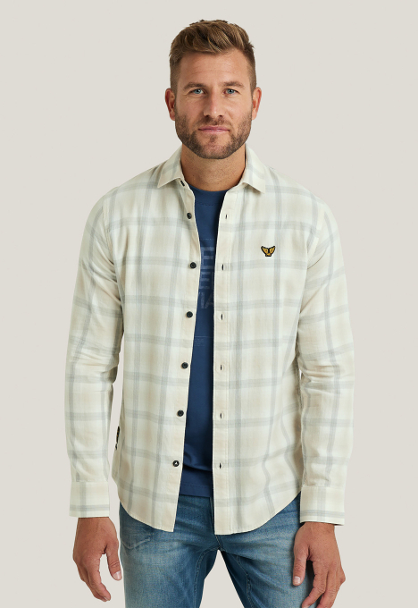Yarn Dyed Twill Check Overhemd