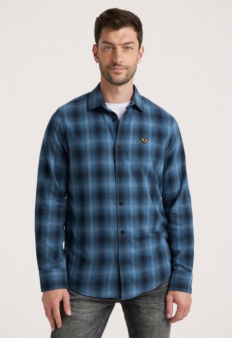 Yarn Dyed Twill Check Overhemd