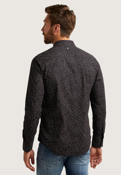 Print On Poplin Stretch Overhemd