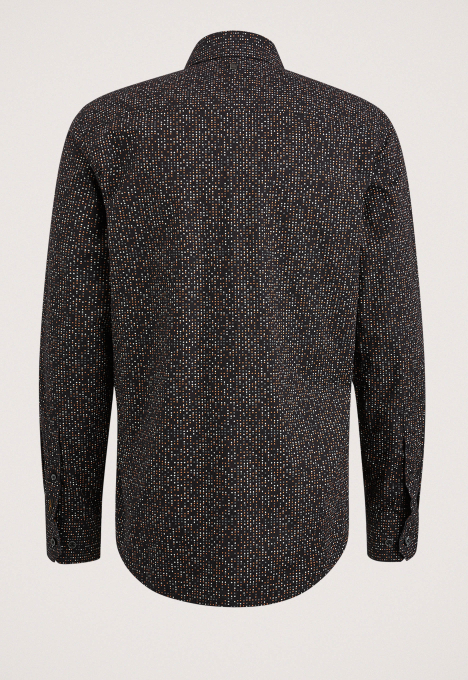 Print On Poplin Stretch Overhemd