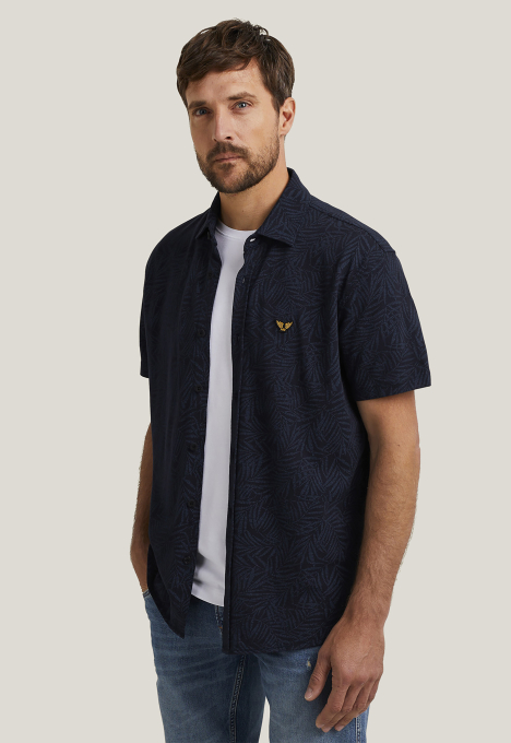 Print On Pique Jersey Overhemd 