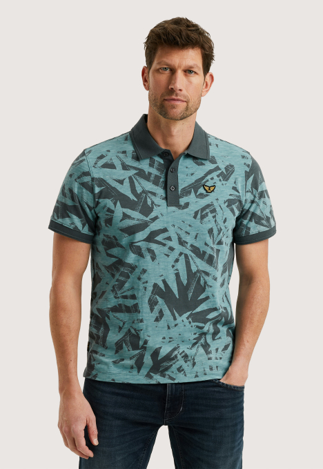 All-over print polo