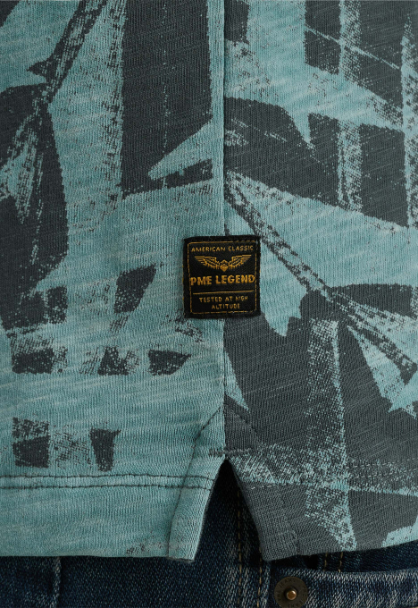 All-over print polo