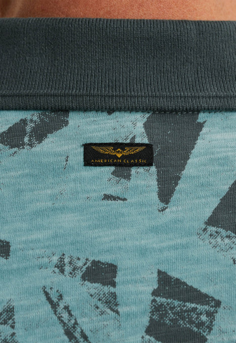 All-over print polo