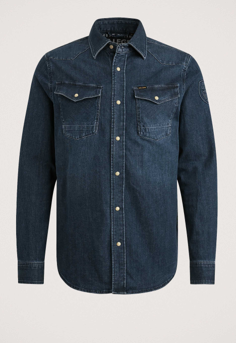 Blue Denim Overhemd