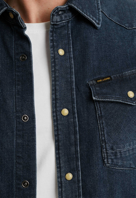 Blue Denim Overhemd