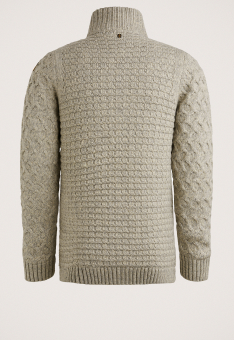 Yarn Knit Zip Vest