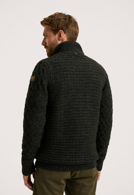 Heavy Knit Zip Vest