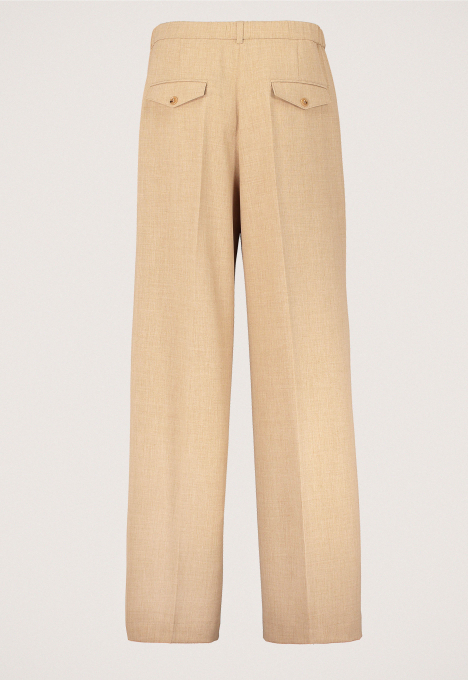 Wide Leg Melange Broek