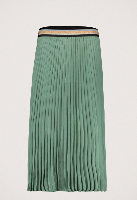 Plisse Drapey Satin Rok