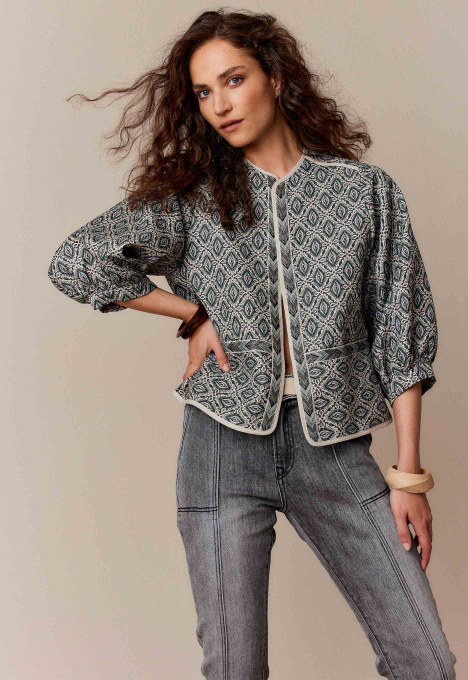 Jacquard Ikat Jacket 