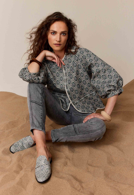 Jacquard Ikat Jacket 