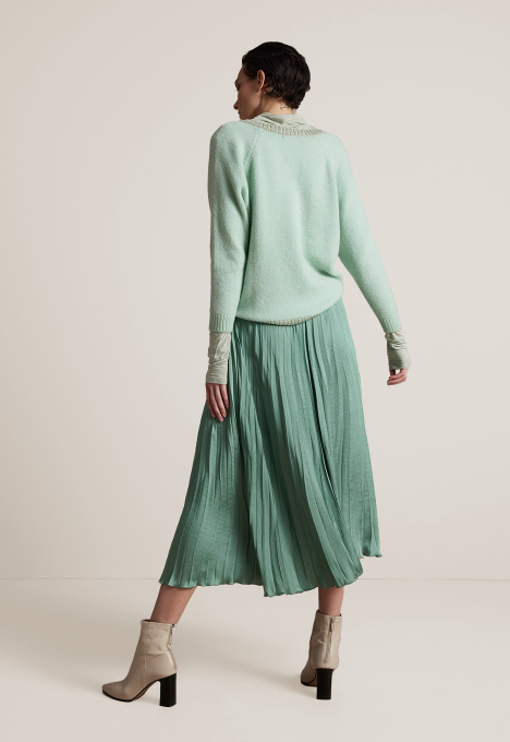 Plisse Drapey Satin Rok